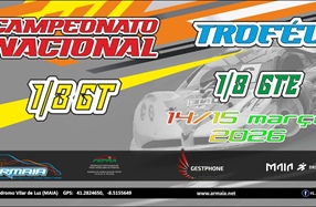 1ª Prova do Campeonato Nacional 1/8 GT e Trofeu 1/8 GTE